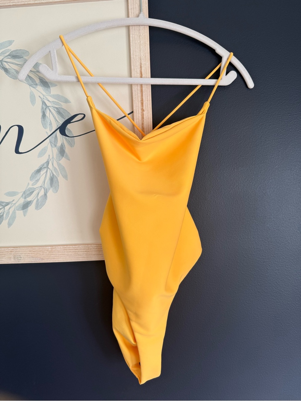 Ark Swimwear Yellow Cross-Back One Piece